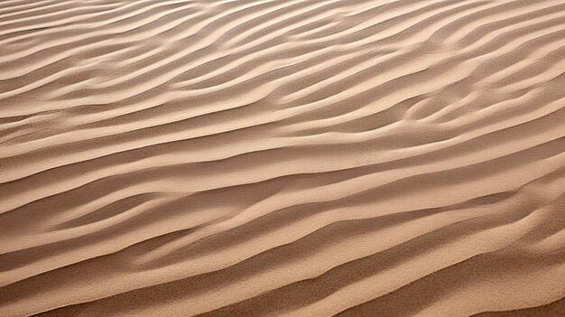 Des ondes de sable au bord de la mer