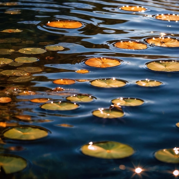 Photo les ondulations de l'eau nettoient l'eau alpine pure