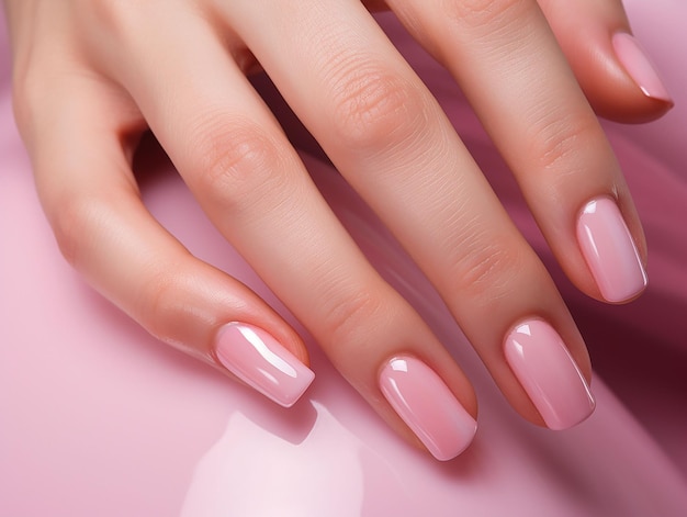 Des ongles soignés pour une peau douce des mains Traitement de beauté généré ai