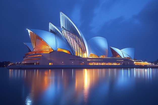 L'opéra de Sydney la nuit