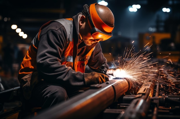 Opérateur de machines qualifié dans la production d'acier