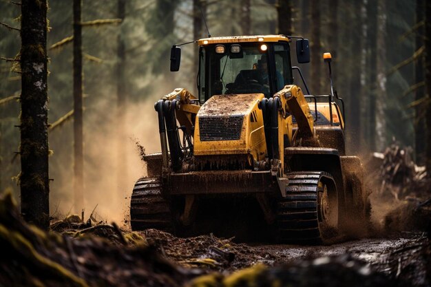 Opérateur professionnel de Feller Buncher Meilleure image de Feller buncher