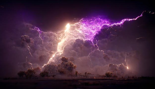 Orage violet