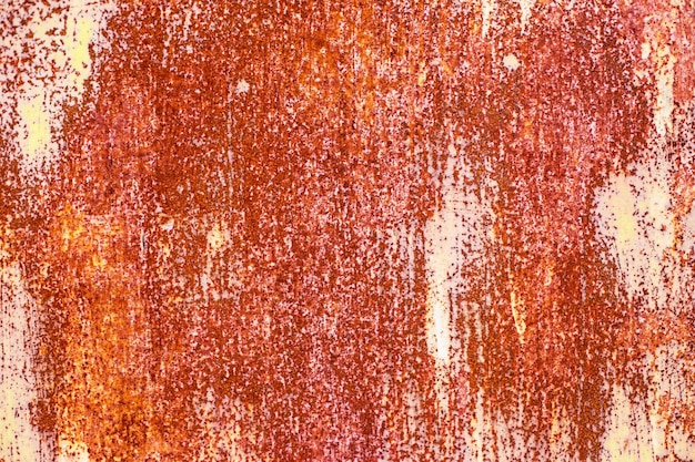 Orande rusty abstract texture de fond en métal peint de l'ancienne plaque avec de la rouille brune