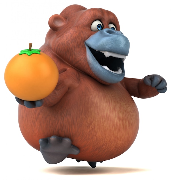 Orang-outan amusant - Illustration 3D