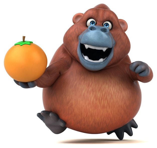 Orang-outan amusant - Illustration 3D