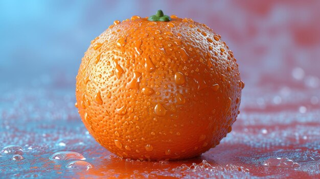 Photo l'orange baisée par le soleil un portrait de fraîcheur et de vitalité