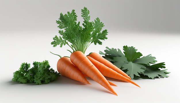 Orange carottes sauvages légumes frais fruits Créé par Midjourney