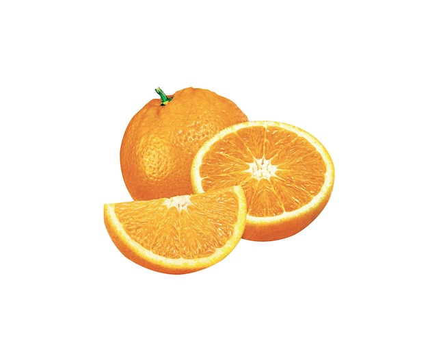 L'orange est un fruit de diverses espèces d'agrumes de la famille des Rutaceae