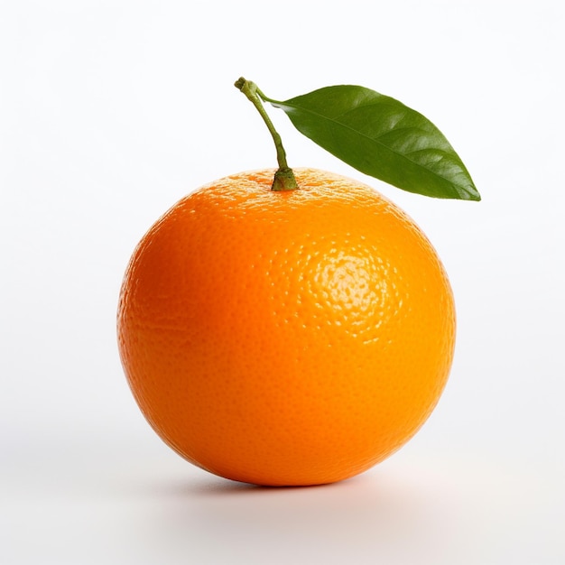 Orange sur fond blanc