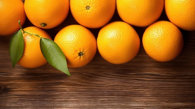 orange sur fond de panneau de bois