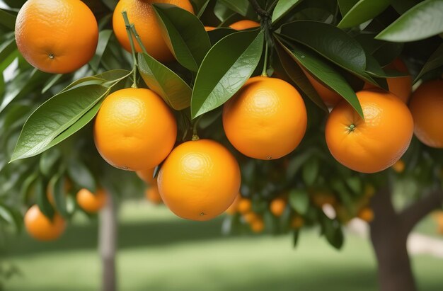 orange avec des fruits IA générative