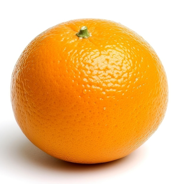 orange isolé sur fond blanc