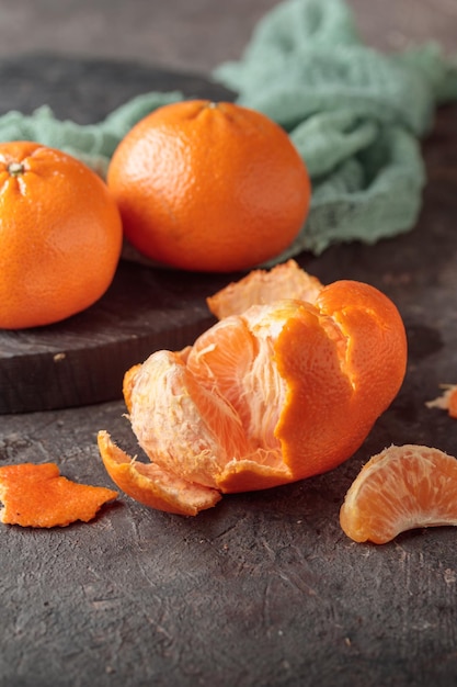 Orange mandarine d'agrumes mûrs frais