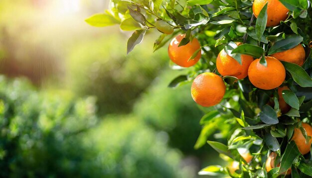 Photo oranges sur un arbre orange avec des fruits