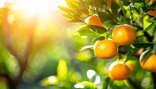 des oranges sur un arbre