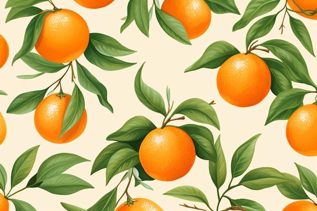 Oranges sur fond beige.