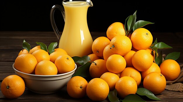 Oranges et le jus