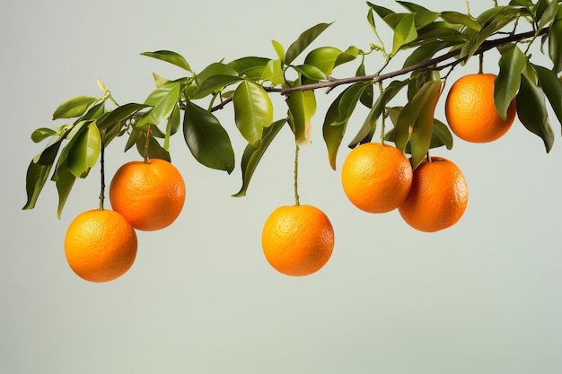 Photo des oranges mûres dans le verger