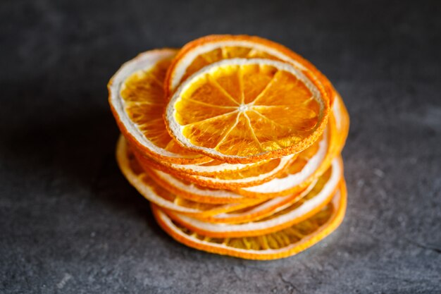 Oranges naturelles séchées Tranches de fruits confits Agrumes