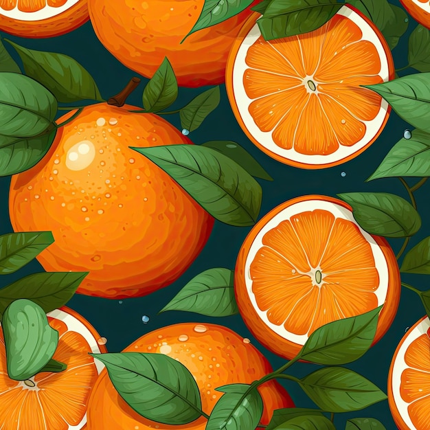 Oranges nombril sous forme de tuiles sans couture