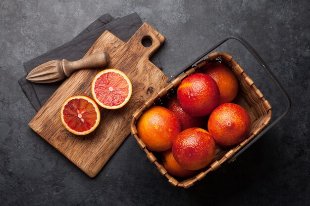 Oranges sanguines siciliennes