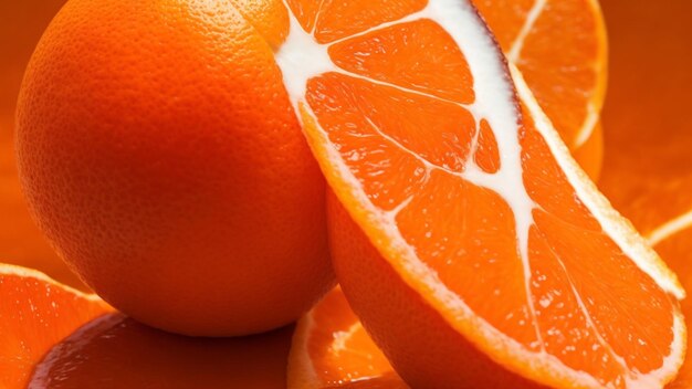 Des oranges sur la table.