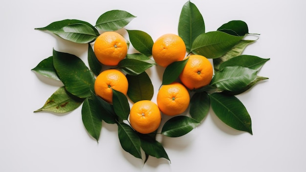 Oranges sur tableau blanc