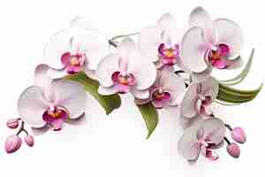 Photo orchidée de beauté sur un fond blanc