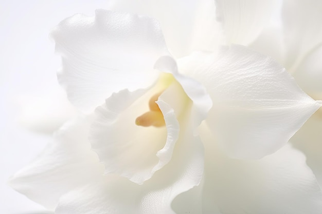 Orchidée blanche en blanc