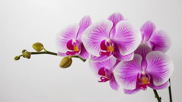 Orchidée sur fond blanc