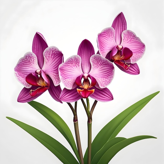 Orchidée thaïlandaise Fleur d'orchidée Symbole floral thaïlandais Fleur exotique thaïlandaises Jardin d'orchises Espèce d'orchitée thaïlande