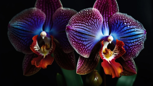 Orchidée Vanda exotique Beauté tropicale des orchidées Vanda aux couleurs éclatantes