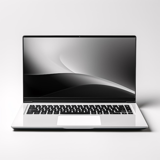 un ordinateur portable avec un clavier noir