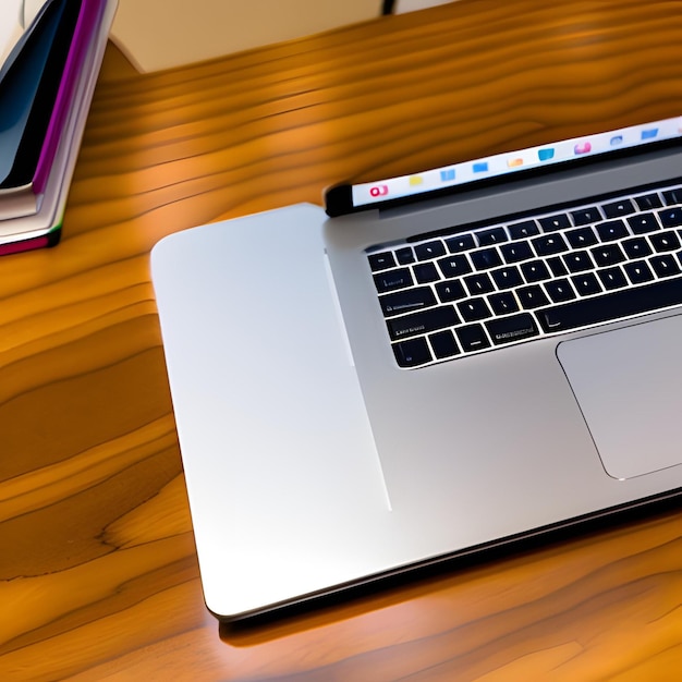 Un ordinateur portable sur une table