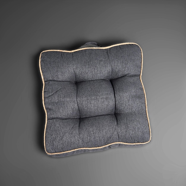 oreiller coussin avec un fond gris