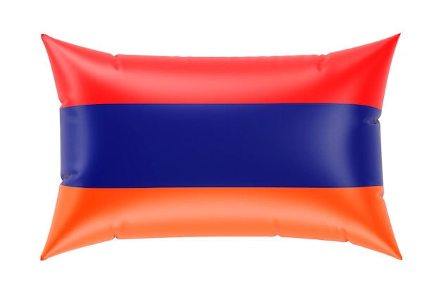 Oreiller avec rendu 3D du drapeau arménien