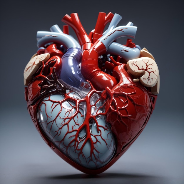 Organe humain à contraste élevé Coeur