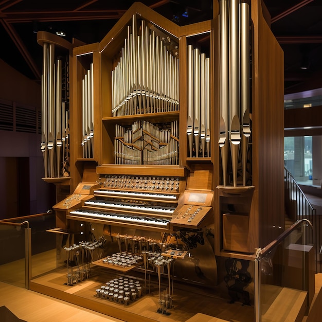 Photo un orgue d'église dans une cathédrale