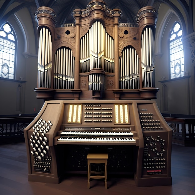 un orgue d'église dans une cathédrale