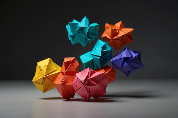 Origami Chimie StopMotion L'art de la liaison des éléments