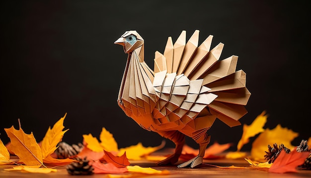 origami de concept de Thanksgiving