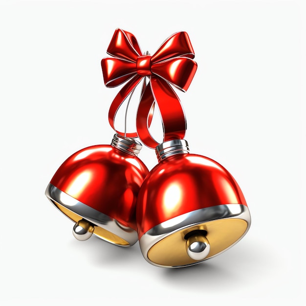 Ornement décoratif de Noël avec des cloches dorées de Noël ou des cloches de jingle Décoration de Noël