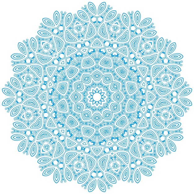 Ornement floral cercle