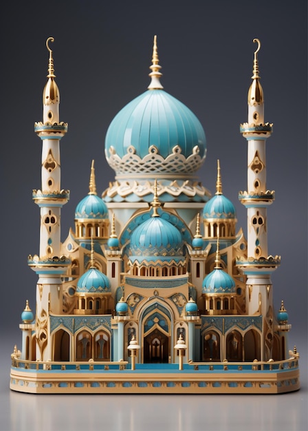 Ornement de mosquée 3D réaliste