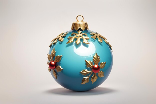 Ornements de Noël décorations en verre bleu photographie de près