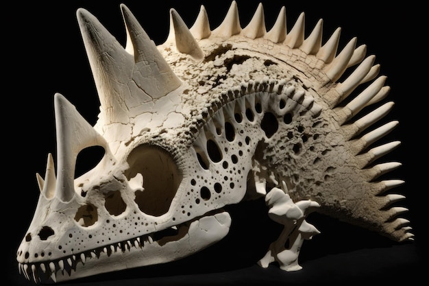 Os de dinosaure fossilisé peut-être d'un Triceratops