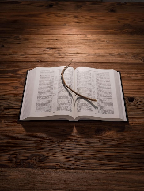 Otwarta Biblia ciern Photo (en anglais)