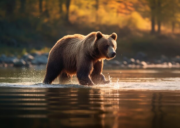 L'ours brun est une grande espèce d'ours que l'on trouve en Eurasie et en Amérique du Nord