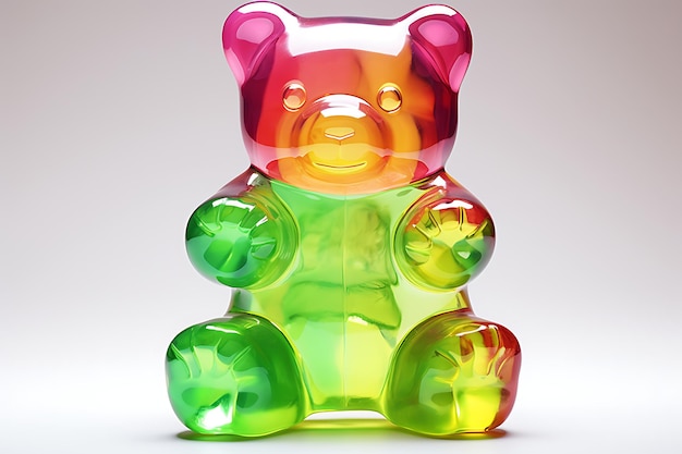 L'ours gomme est un dessin animé doux et adorable